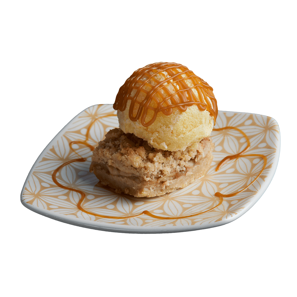 Apple Crumble with Ice Cream Osaka Ramen
